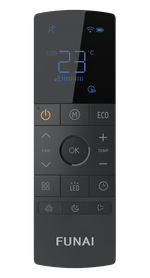 Инверторная сплит-система Funai AKOYA NERO Inverter RAC-I-AN25HP.D01