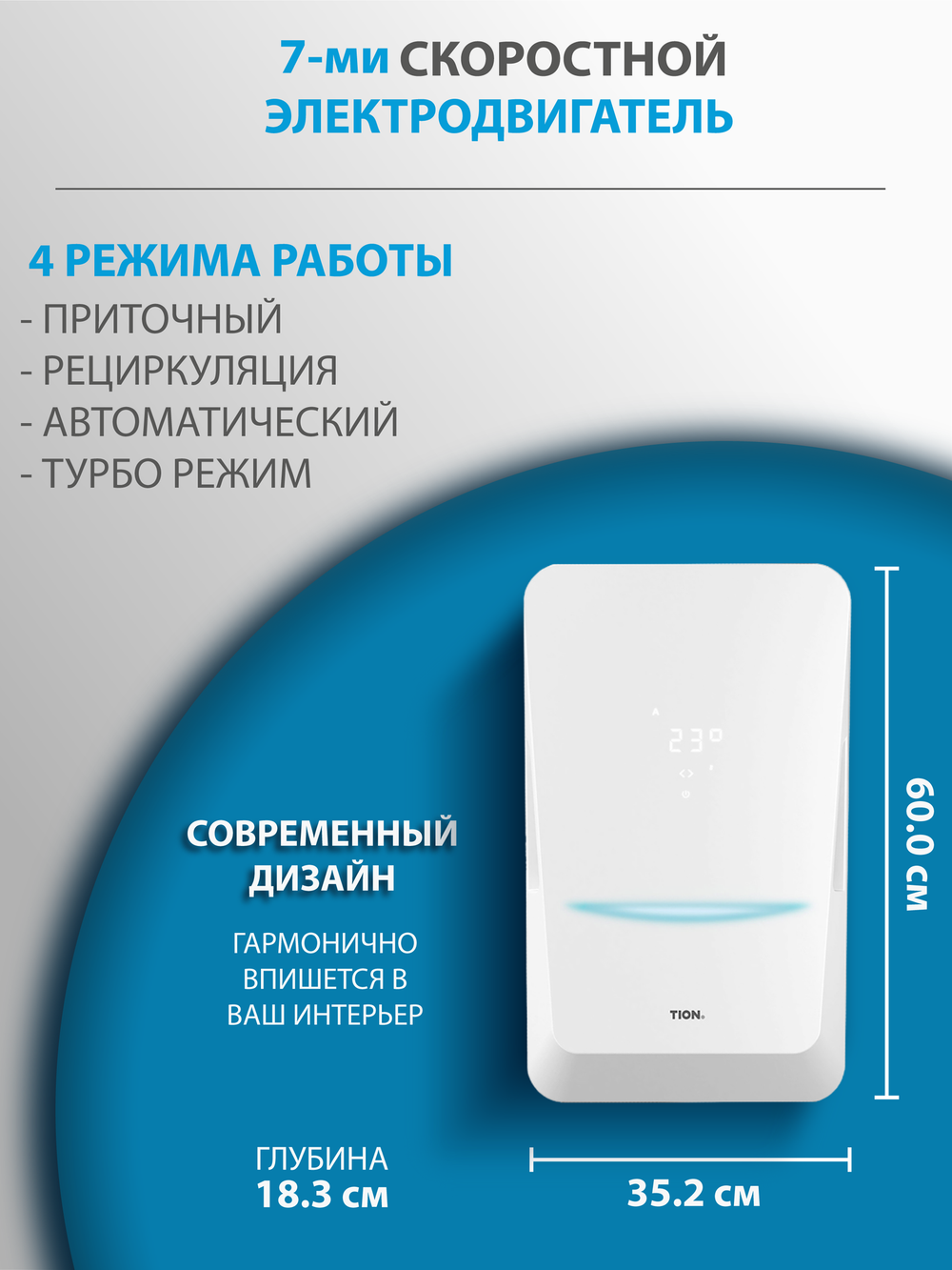 Приточный очиститель воздуха Tion Bio X SM Base