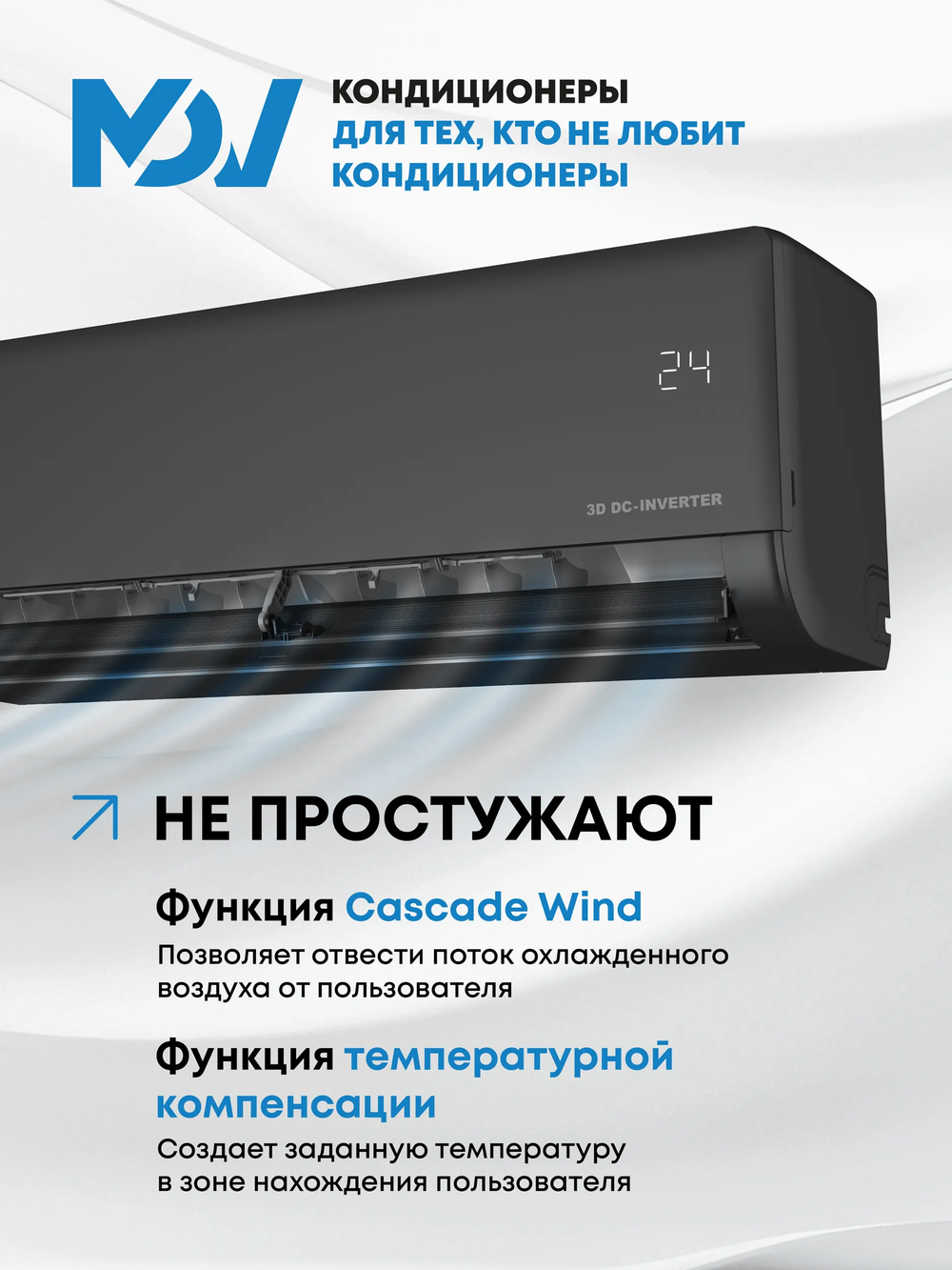 Инверторная сплит-система MDV INTEGRA Pro Black MDSBI-18HRFN8/MDOAI-18HFN8