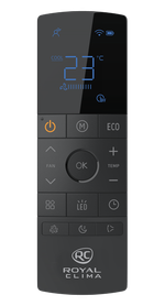 Мульти сплит-система на 2 комнаты Royal Clima VENTURO NERO RCI-VT09HN/VT09HN/2RMN-14HN/OUT