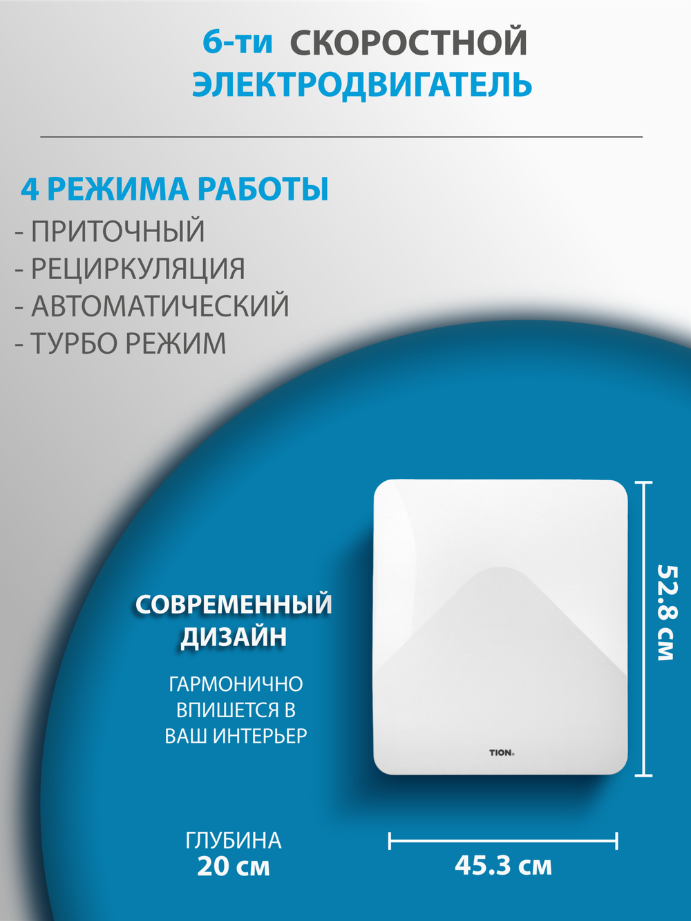 Приточный очиститель воздуха Tion 4S TS Family