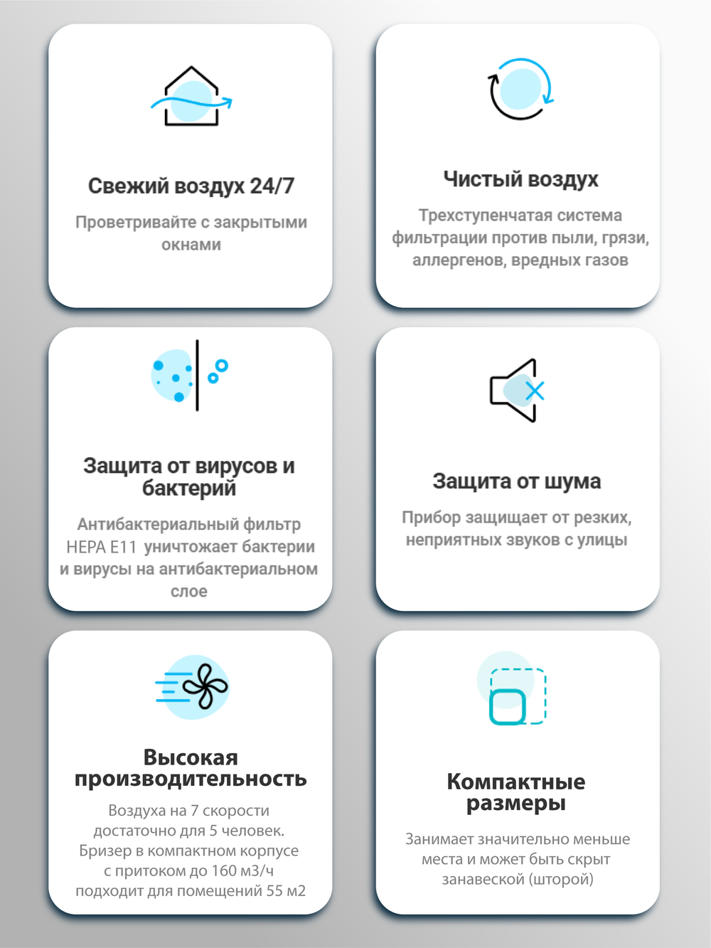 Приточный очиститель воздуха Tion Bio X SM Base