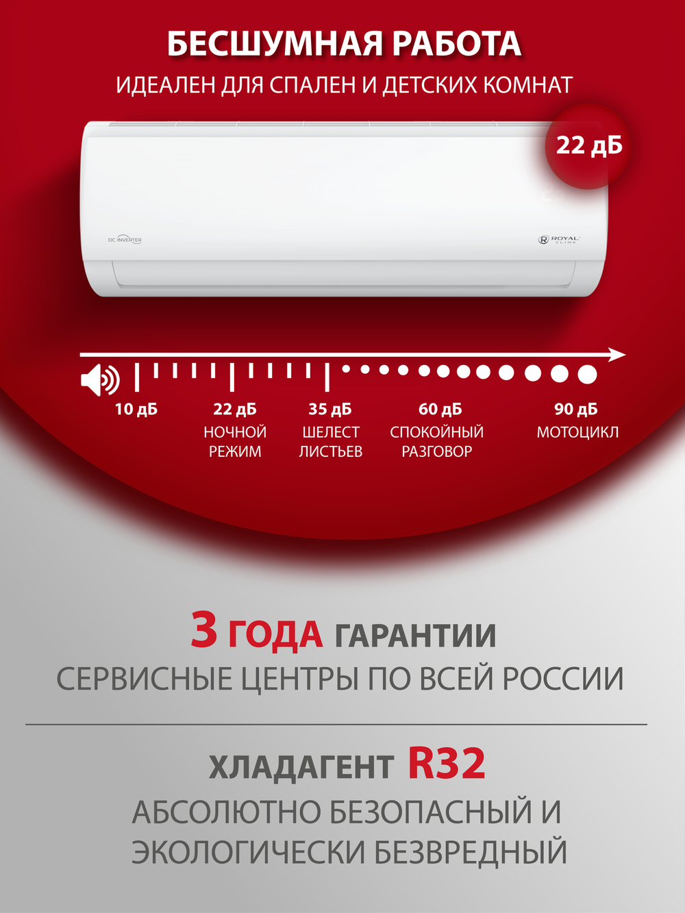 Инверторная сплит-система Royal Clima TRIUMPH LITE Inverter RCI-TWL22HN