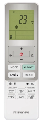 Инверторная сплит-система Hisense SENSATION SLIDER PRO SUPERIOR DC INVERTER AS-18UW4RFMQK00
