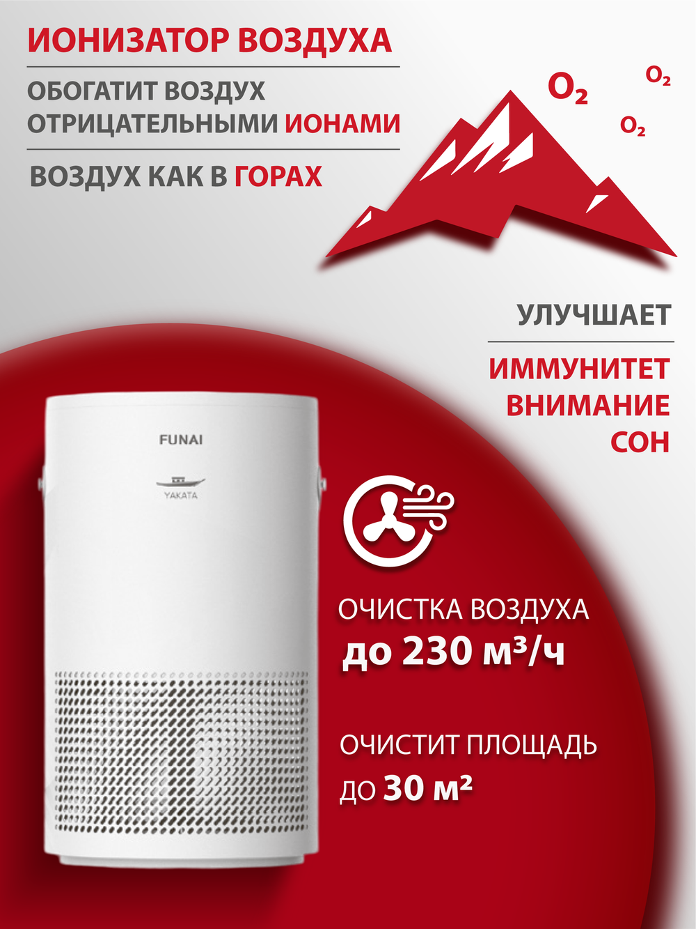 Очиститель воздуха Funai YAKATA HAP-Y230S01E