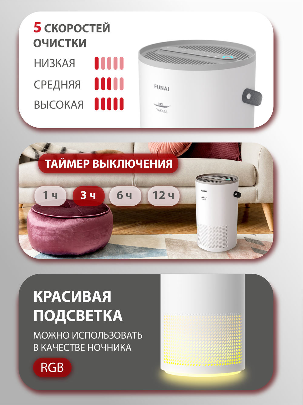 Очиститель воздуха Funai YAKATA HAP-Y300S01W